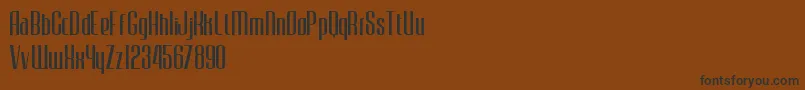 JecrFontLight Font – Black Fonts on Brown Background
