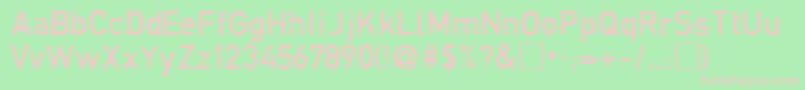 ConnectionRegular Font – Pink Fonts on Green Background