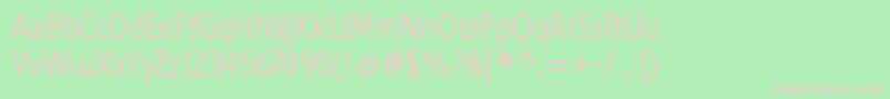 Mkgrotesque Font – Pink Fonts on Green Background