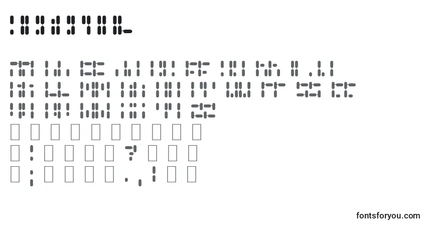 Czcionka GenePool – alfabet, cyfry, specjalne znaki