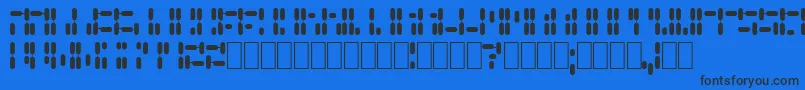 GenePool Font – Black Fonts on Blue Background