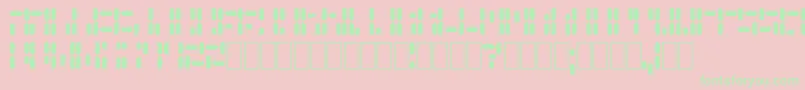 GenePool Font – Green Fonts on Pink Background