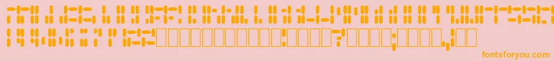 GenePool Font – Orange Fonts on Pink Background