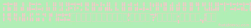 GenePool Font – Pink Fonts on Green Background