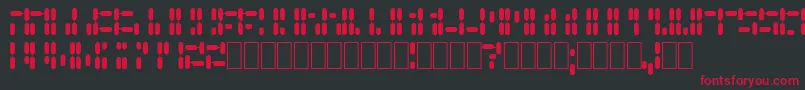 Fonte GenePool – fontes vermelhas em um fundo preto