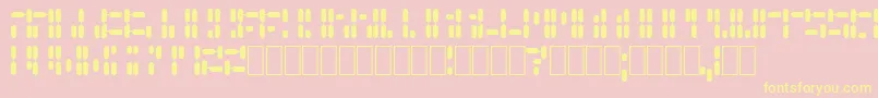 GenePool Font – Yellow Fonts on Pink Background