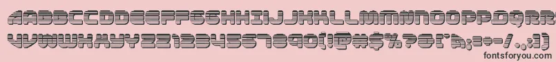 1stenterpriseschrome Font – Black Fonts on Pink Background