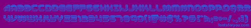 1stenterpriseschrome Font – Blue Fonts on Purple Background