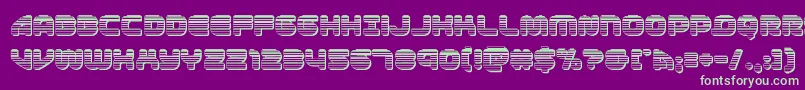 1stenterpriseschrome Font – Green Fonts on Purple Background