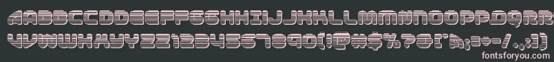 1stenterpriseschrome Font – Pink Fonts on Black Background