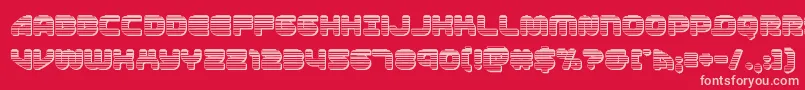 1stenterpriseschrome Font – Pink Fonts on Red Background