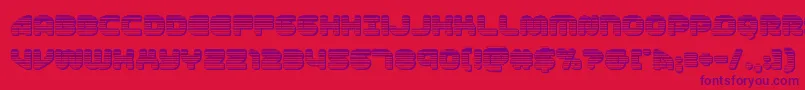 1stenterpriseschrome Font – Purple Fonts on Red Background