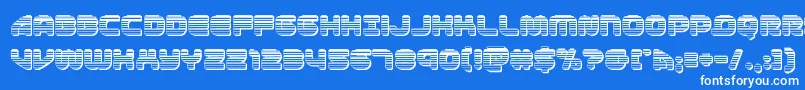 1stenterpriseschrome Font – White Fonts on Blue Background