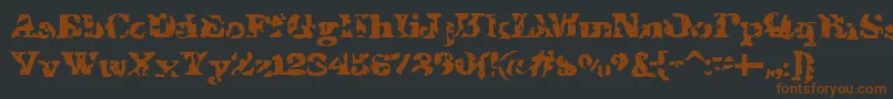 IShotTheSheriff Font – Brown Fonts on Black Background