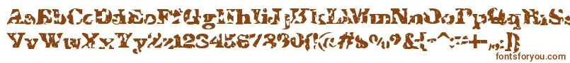 IShotTheSheriff Font – Brown Fonts on White Background