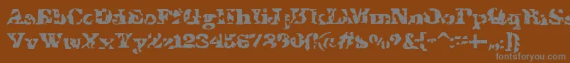 IShotTheSheriff Font – Gray Fonts on Brown Background