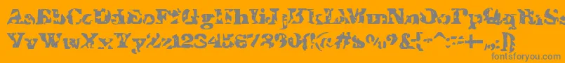 Saiba mais sobre a fonte IShotTheSheriff Fonte IShotTheSheriff – fontes cinzas em um fundo laranja