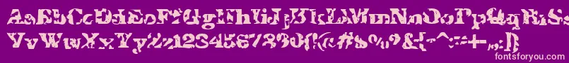 IShotTheSheriff Font – Pink Fonts on Purple Background