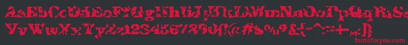 IShotTheSheriff Font – Red Fonts on Black Background