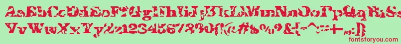 IShotTheSheriff Font – Red Fonts on Green Background