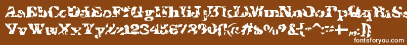 IShotTheSheriff Font – White Fonts on Brown Background