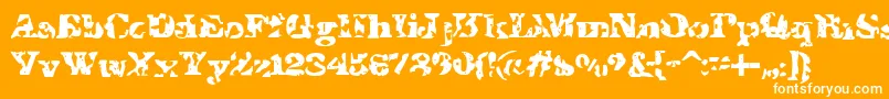 IShotTheSheriff Font – White Fonts on Orange Background