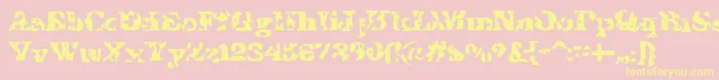 IShotTheSheriff Font – Yellow Fonts on Pink Background