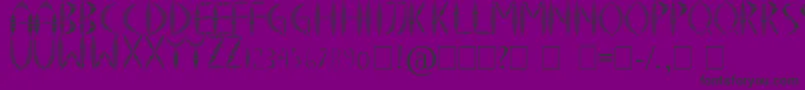 SpringyFancy Font – Black Fonts on Purple Background