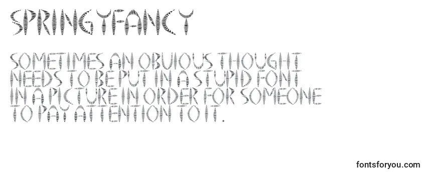 Обзор шрифта SpringyFancy