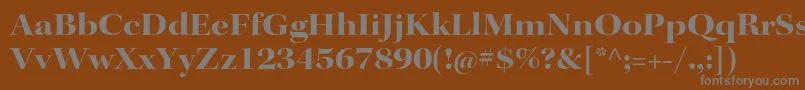 Шрифт KeplerstdBoldextdisp – серые шрифты на коричневом фоне