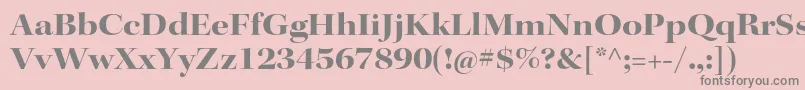 KeplerstdBoldextdisp Font – Gray Fonts on Pink Background