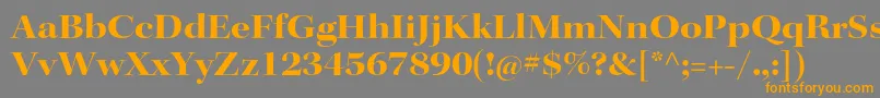 KeplerstdBoldextdisp Font – Orange Fonts on Gray Background