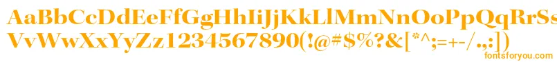 KeplerstdBoldextdisp Font – Orange Fonts on White Background