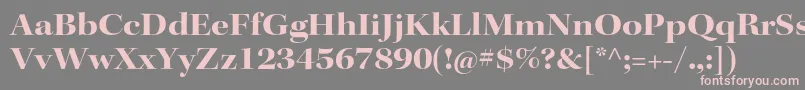 KeplerstdBoldextdisp Font – Pink Fonts on Gray Background