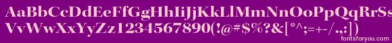 KeplerstdBoldextdisp Font – Pink Fonts on Purple Background