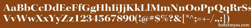KeplerstdBoldextdisp Font – White Fonts on Brown Background