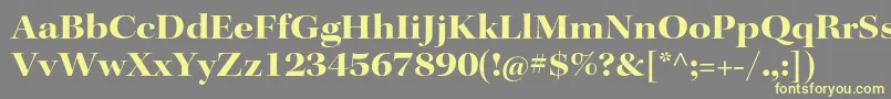 KeplerstdBoldextdisp Font – Yellow Fonts on Gray Background