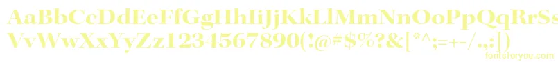 KeplerstdBoldextdisp Font – Yellow Fonts on White Background