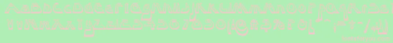 Layaway Font – Pink Fonts on Green Background