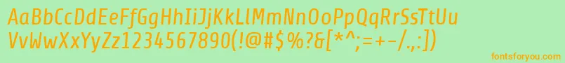 fuente ShareItalic – Fuentes Naranjas Sobre Fondo Verde