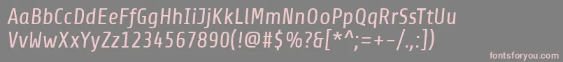 fuente ShareItalic – Fuentes Rosadas Sobre Fondo Gris