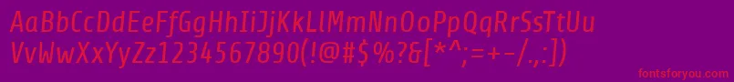 ShareItalic Font – Red Fonts on Purple Background