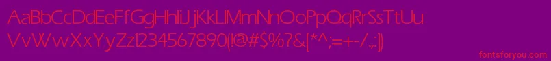 ErasNormal Font – Red Fonts on Purple Background