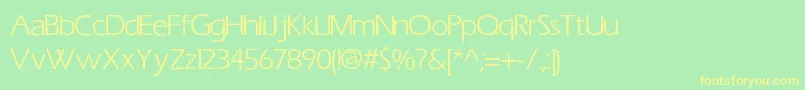 ErasNormal Font – Yellow Fonts on Green Background