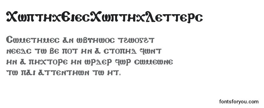 Schriftart CopticEyesCopticLetters