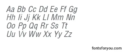 Arenacondensed Italic-fontti