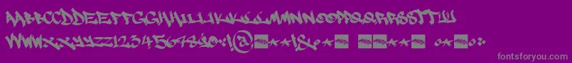 Weitere Informationen zur MarsnevenekskClean-Schriftart MarsnevenekskClean-Schriftart – Graue Schriften auf violettem Hintergrund