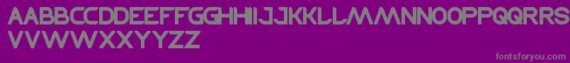 Technique Font – Gray Fonts on Purple Background