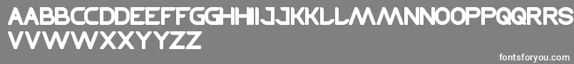 フォントTechnique – 灰色の背景に白い文字