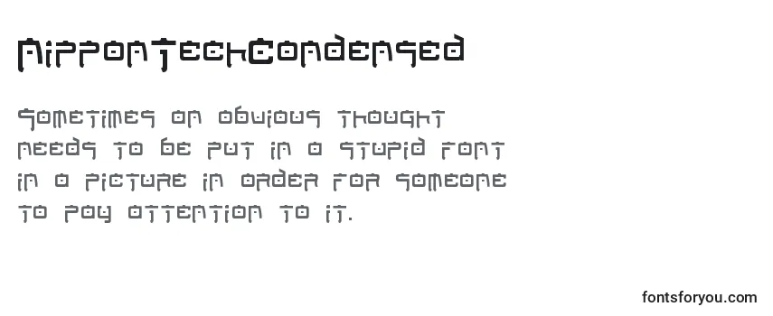 NipponTechCondensed Font